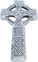 stoneandstyle Wandskulptur Gartenfigur keltisches Kreuz frostfester Steinguss massiv