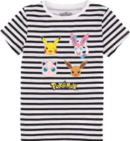 Pokemon - T-Shirt für Mädchen NS6778 (128) (Weiß/Schwarz)