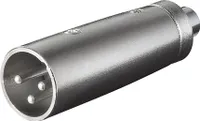 XLR-Adapter 3-pol. XLR-Stecker > Cinchkupplung.