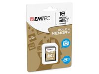 EMTEC SD Card  16GB SDHC (CLASS10) Gold + Kartenblister