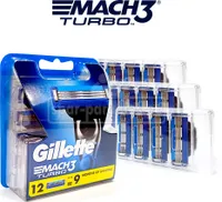 Žiletky Gillette Mach 3 Turbo, blistr 4 x 3 ks