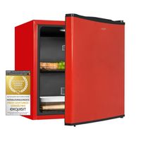 Exquisit Mini Kühlschrank KB05-V-151F rotPV | 41 L Nutzinhalt | Energieeffizienzklasse F |Rot