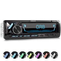 XOMAX XM-RD283 Autoradio mit DAB+ plus, Bluetooth Freisprecheinrichtung, 2x USB, SD, AUX IN, 1 DIN