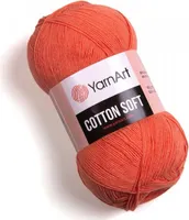 YarnArt Baumwolle Soft Garn 23 Pfirsich, 55% Baumwolle/45%.Polyacryl, 600m/100g