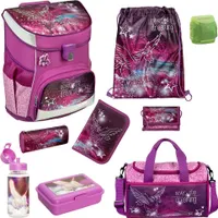 PEGASUS Schulranzen Set Scooli CampusFit Ranzen 9-teilig mit Sporttasche