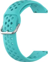 Bstrap Silicone Dots Armband für Samsung Galaxy Watch Active 2 40/44mm, teal