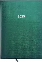 2025 ADINA Buchkalender Chefplaner A5 grün-metallic 1 Tag 1 Seite