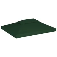 vidaXL Pavilón Náhradná strešná plachta 310 g/m² zelená 3x4 m