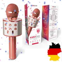 Mikrofon kinder Karaoke Bluetooth Lautsprecher für Kinder KTV Handmikrofon Mic und stimmmodulation ein geschenk für kinder und erwachsene