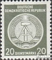 Briefmarken DDR 1954 Mi DA22z II X II postfrisch Zirkelbogen nach rechts