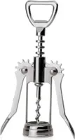 Korkenzieher mit flügeln mit flaschenöffner, 17 cm