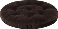 Hängesessel Kissen, Hängekorb Sessel, Indoor/Outdoor, Auflage, Rund, Swing, Schaukelkissen, Sitzkissen für Stuhl, Velvet, Waschbar, Braun, 65 x 65 cm