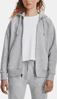 Mikina UA Rival Fleece FZ Hoodie-GRY