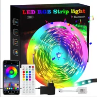 ZMH LED Streifen 10 m Smart RGB 16 Millionen Farbvariationen mit Fernbedienung Anwendungsgesteuerte LED Beleuchtung für Hauspartys und TV Dekorationen