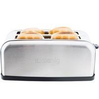 H.Koenig Edelstahl 4-Scheiben Langschlitz-Toaster TOS28