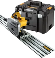 DeWALT DWS520KTR-QS sada ponorných kotúčových píl vrátane vodiacej lišty 1500 mm + T-STAK-Box VI