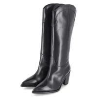 Unisa Damen Westernstiefel Schwarz Glatteder  Größe: 40