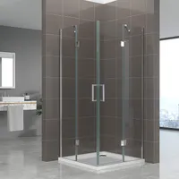 i-flair Duschkabine 75x90x180 cm Celine mit Eckeinstieg aus durchsichtigem ESG Sicherheitsglas DK72
