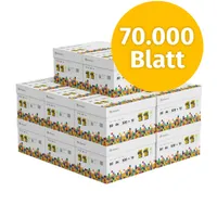 Infowerk Druckerpapier Kopierpapier 70000 Blatt 140 x 500 A4 80g Premium Weiß  PEFC