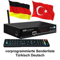 Türkische TV Sat Receiver MEDIAART-3 FULL HD Astra + Türksat programmiert WLAN