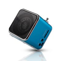 Lautsprecher mit FM-Radio Setty MF-100 Mini-USB SD-Kartenleser Blau