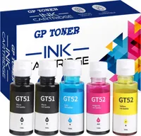 Kompatiblní inkoustová kazeta GT51 GT52 Náplň pre HP Deskjet 5810 5820 Smart Tank 615 530 519 516 sada CMYKK