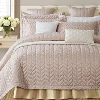 Tagesdecke Bettüberwurf Premium GRAU,für Doppelbett Schlafzimmer Champagnerrosa 1-Stück 220x240 cm