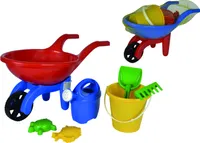 Schubkarre mit Eimergarnitur 7tlg 50cm blau/rot