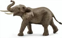 schleich 14762 Afrikanischer Elefantenbulle, ab 3 Jahren, WILD LIFE - Spielfigur, 9 x 20 x 12 cm