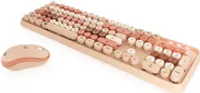 KeySonic Desktop-Set KSKM-8200M-RF (DE) Wireless sand/creme