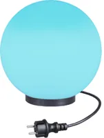 Kugelleuchte Kugellampe RGB Außenleuchte Ø 20cm Gartenlampe LED + Fernbedienung