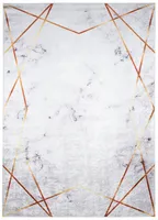 Mazovia Dywan Abstrakcyjny, Geometryczny, Marmur - Salon, Sypialnia, Jadalnia, Biuro - Niskie Runo - Prostokąt - Pranie w Pralce - 140x200 cm