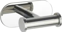 WENKO Edelstahl Wand Doppel Haken Duo OREA Bad WC Handtuch Halter ohne bohren