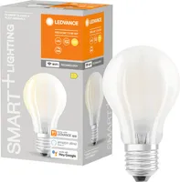 LEDVANCE Smart+ 7.5W 2700K E27 LED-Lampe, Birnenform, Sockel E27, 7,5 Watt, Warmweiß, 2700 K, Energieeffizienzklasse D, dimmbar, Amazon Alexa / Google Home,8kWh/1000h