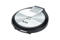 ROXX Portabler CD-Player PCD 600, schwarz/silber