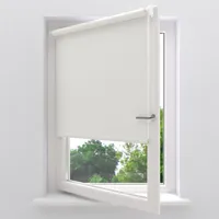 Radeco® Verdunkelungsrollo ohne bohren klemmfix 70 x 150 cm (BxH) weiß, fenster rollos für innen, rollo ohne bohren, klemmrollo