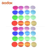 Godox V-11T Farbfilter-Kit Farbgelfilter 16 verschiedene Farben * 2 fuer Rundkopf-Blitzgeraete der Godox V1-Serie