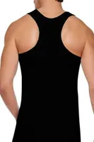 6 balení pánských spodních košil Rambo Black L Muscle Shirt 100% bavlna K-74