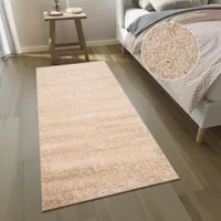 Läufer Shaggy Hochflor Langflor Beige Modern Wohnzimmer Schlafzimmer 80 x 600