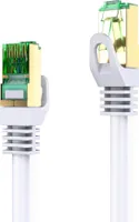 LAN Kabel 5m Cat.7 Rohkabel Patchkabel (S/FTP) Netzwerkkabel mit Cat5 RJ45 Stecker weiß (1x)