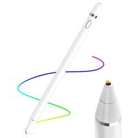 Universal Digital Stylus Pen Pencil Eingabestift Touch Stift für iPhone iPad Smartphone Samsung Tablet Weiß wiederaufladbare Akku