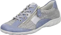Remonte Schnürschuhe - Himmelblau Leder Größe: 42 Normal