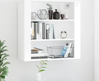 vidaXL Wandschrank Weiß 80x33x80 cm Holzwerkstoff