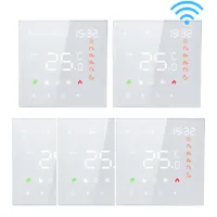 5X WiFi Smart Tuya Thermostat 3A Warmwasserbereitung Fussbodenheizung, kompatibel mit Amazon Google Home, programmierbar digitales Innenthermometer