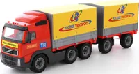 WADER Volvo Lastwagen LKW mit Plane und Anhänger