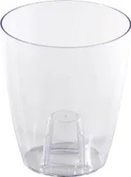 Prosperplast 2.4l Coubi Collection 16x16x18.3 Cm Za4194 Blumentopf Durchsichtig Durchsichtig One Size