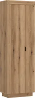 Garderobenschrank >DELAMAR< in  Evoke Eiche Nachbildung - 62,2x197,8x39,6 (BxHxT)