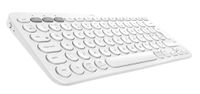 Logitech K380 Kabellose Bluetooth-Tastatur, Multi-Device und Easy-Switch Feature, Windows und Apple-Shortcuts, PC/Mac/Tablet/Handy/Apple iOS+TV, Italienisches QWERTY-Layout - Weiß
