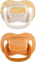 Canpol Silikon Schnuller-Set, 0-6 Monate, Gelb, 2er-Pack