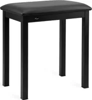 Klavierhocker mit gepolsterter Sitzfläche - Sitzhöhe 49 cm - Schwarz